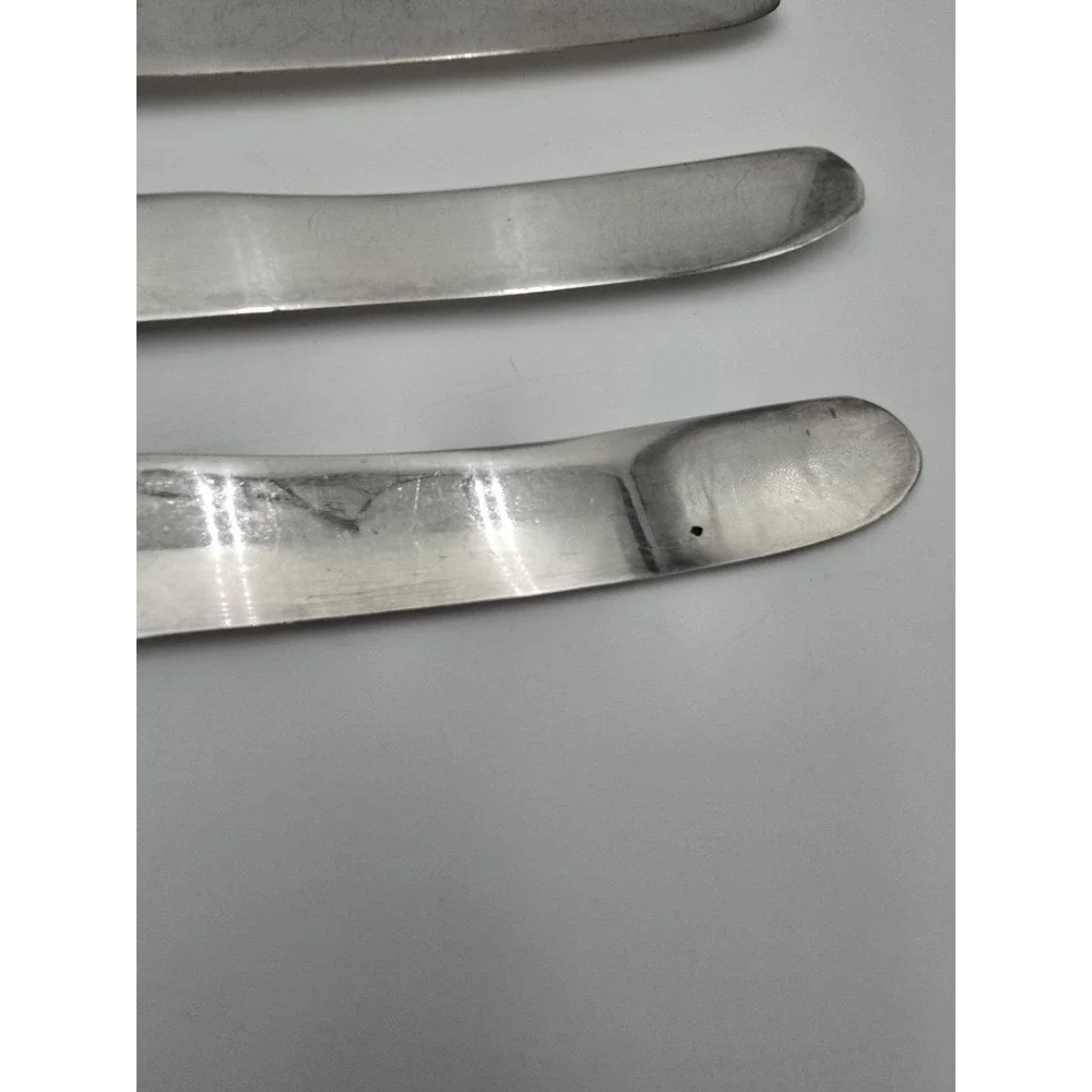 Silverplate Knives Celluloid Handles Set of 6 Vintage AS-IS Silver Plated